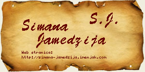 Simana Jamedžija vizit kartica